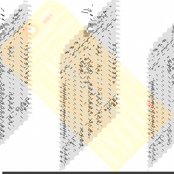 Blank Tag: 6-1/4'' High, Manila, Synthetic Paper